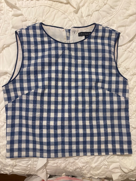 Kiel James Patrick Tops - Kiel James Patrick Gingham Tank Top